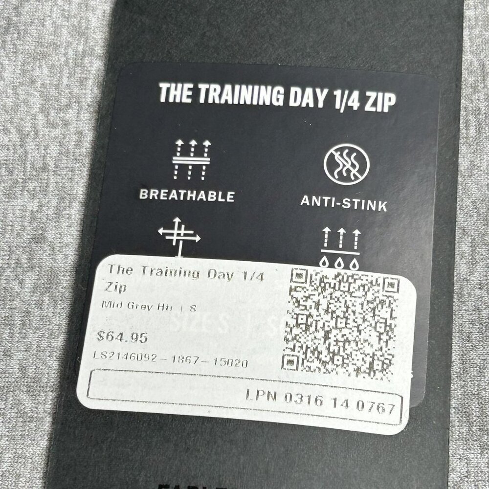 Fabletics Pullover Mens Small Gray The Training D… - image 3